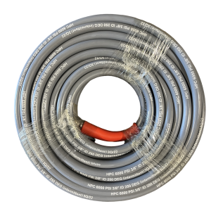 DOUBLE BRAIDED HOSE, 6000PSI, GRAY, MPT, 50FT