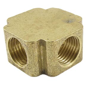 BRASS CROSS 1/4" FPT