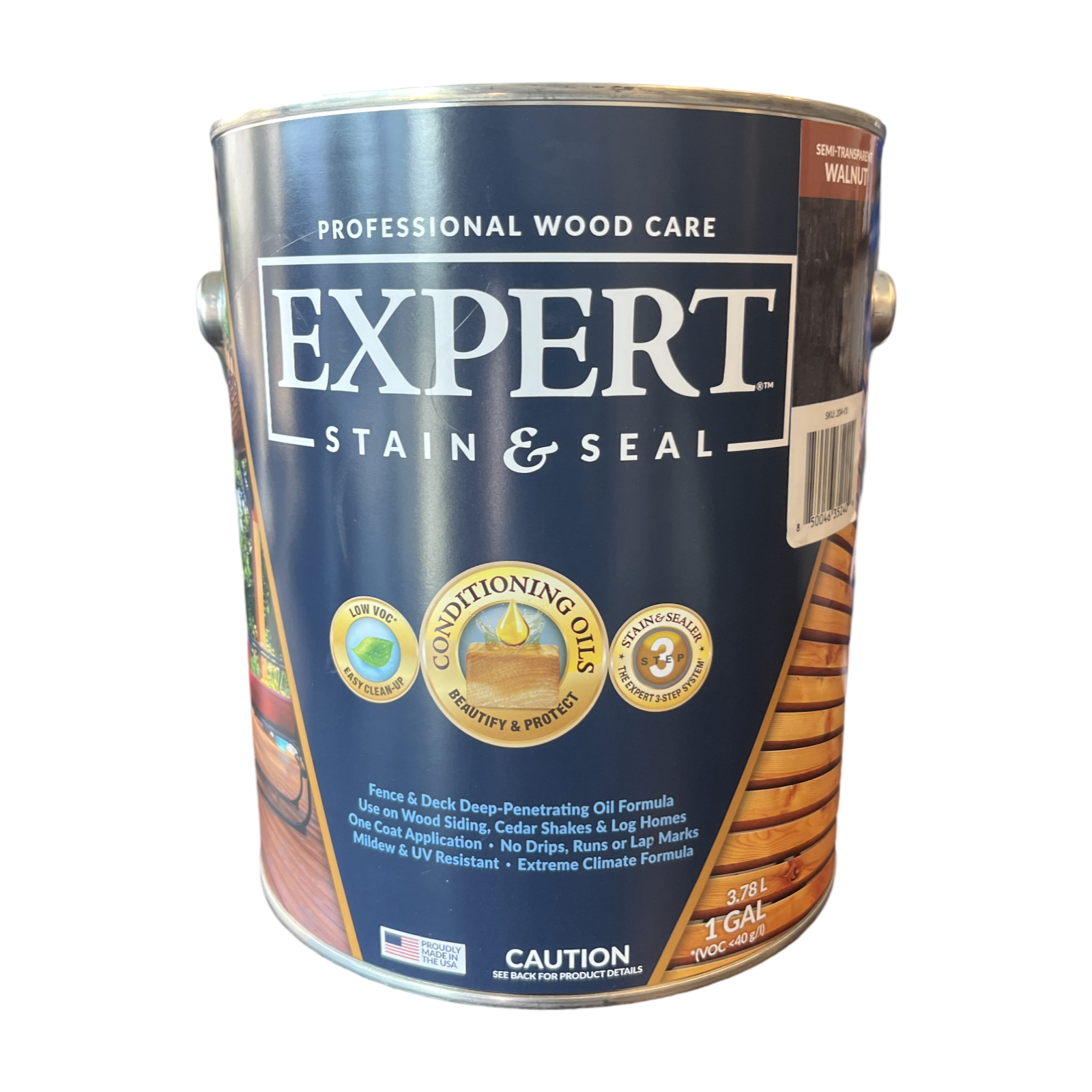 Expert Wood Stain Semi-Transparent - Walnut