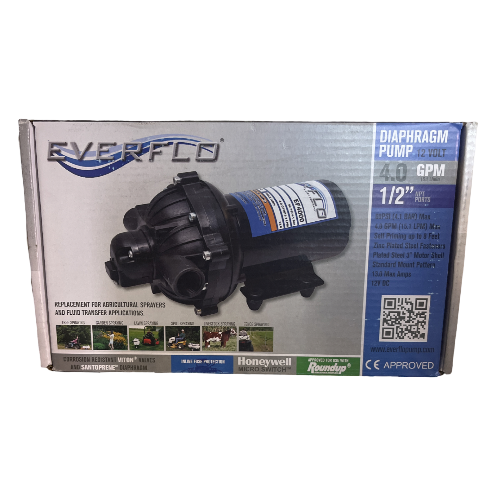 EF4000 EVERFLO PUMP 4.0GPM 60PSI 12V - (Duplicate Imported from WooCommerce)
