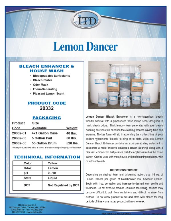 Lemon Dancer Bleach Enhancer - Image 2