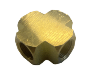BRASS CROSS 3/8" FPT