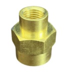 BRASS HEX COUPLER 1/4 FPT X 1/8 FPT