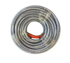 DOUBLE BRAIDED HOSE, 6000PSI, GRAY, MPT, 50FT