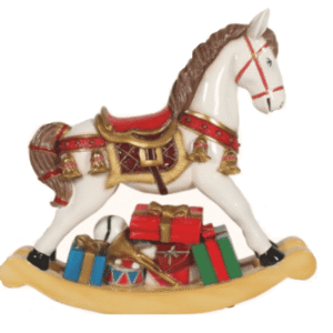 ROCKING HORSE W/ GIFTS