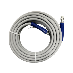 SINGLE WIRE 4200PSI GRAY 3/8" x 50 HOSE W / BLUE BEND RESTRICTORS / PROJET
