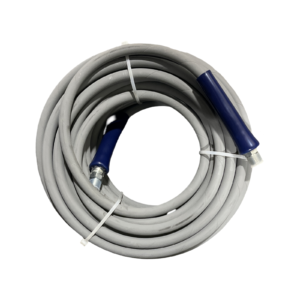 SINGLE WIRE 4200PSI GRAY 3/8" x 100 HOSE W / BLUE BEND RESTRICTORS / PROJET