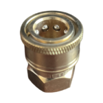 QC 3/8" FNPT BRASS SOCKET VITON O-RING