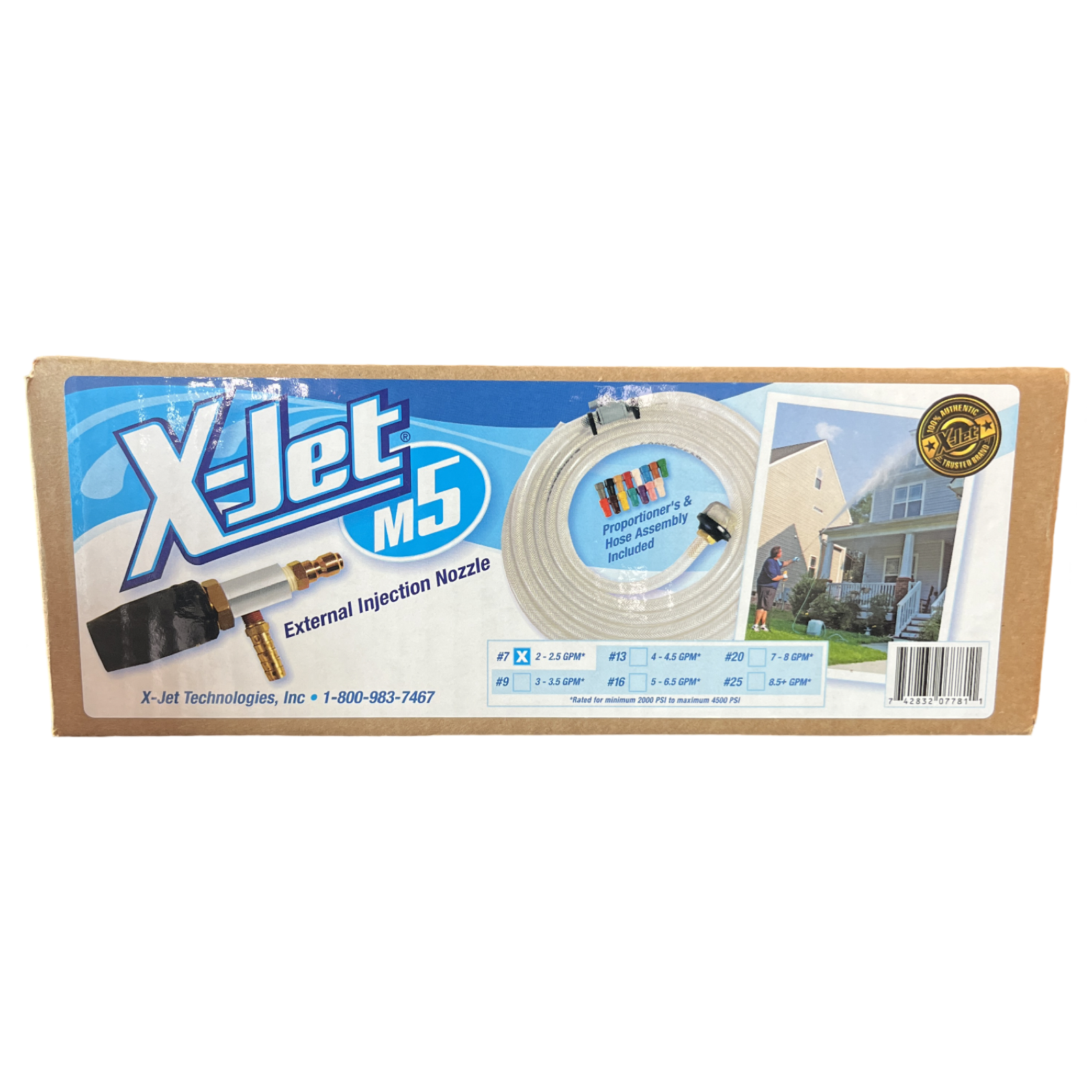 X-JET M5 DELUXE VARIABLE NOZZLE #7 KIT (2-3 GPM)