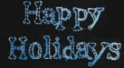 HAPPY HOLIDAYS 18'L SPARKLE RGB