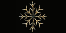 SNOWFLAKE WARM WHITE 30"