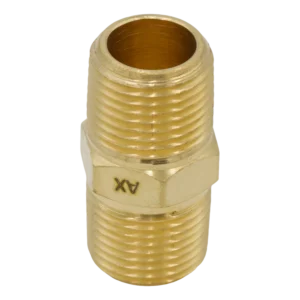 BRASS HEX NIPPLE 3/4" MPT