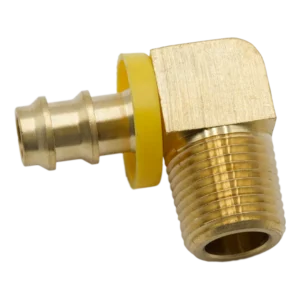 PUSH ON HOSE BARB ELBOW 1/4 HOSE X 1/4 MPT
