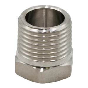 304SS HEX BUSHING 1" MPT X 1/2 FPT 150#